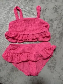 ピンク フリル ベビービキニ水着　18-24M