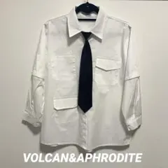 VOLCAN&APHRODITE ネクタイ付きヴォルカン 2WAYシャツ