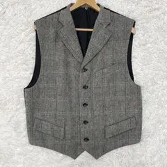 希少/AD1992 コムデギャルソンオムプリュス ヘリンボーン ウールベスト M