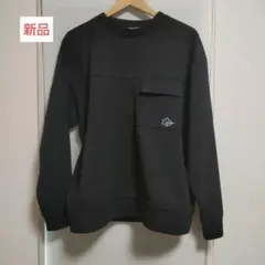 17.【新品】LサイズLOGOS DAYS黒　薄手トレーナー　未使用