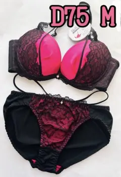D75ブラショーツ レースセクシーブラ ピンク大人セクシーブラ 美乳盛りブラ