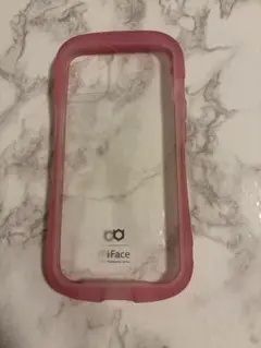 iphone14 iFace ピンククリアケース
