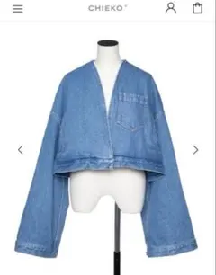 新品タグ付きchieko+ denim TEDDY sky 36 chieko+ denim TEDDY sky 38サイズ ¥39,600 - メルカリ