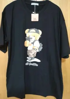 新品タグ付き　Be yourselfクマ自撮りデザイン Tシャツ XL