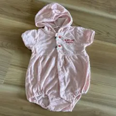 フード付きロンパース 80