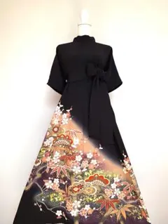 2026年最新】着物リメイクワンピース紬の人気アイテム - メルカリ