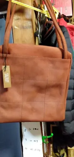 ブラウンレザートートバッグ