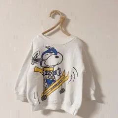 SNOOPY スヌーピー kids vintage パイル地 長袖 トレーナー