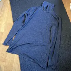 ユニクロ　UNIQLO HEATTECH ダークグレー タートルネック L
