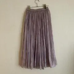 INGNI 薄紫色 プリーツスカート ゴムウエスト