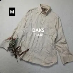 2192ꕤダックス コーデュロイシャツ 日本製【M】アイボリー 裏地チェックのサムネイル