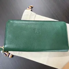 【新品未使用】イルビゾンテ ラウンドジップ ファスナー 財布 グリーン