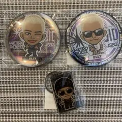 ELLY  75mm缶バッジ　背景付きメタルキーホルダー   10周年　三代目