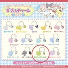 【新品】サンリオ　ダブルチャームグミ　けろけろけろっぴ　めじるし