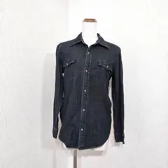 Neo Nimes デニムシャツ 長袖（9R）濃紺 綿100 ポケット
