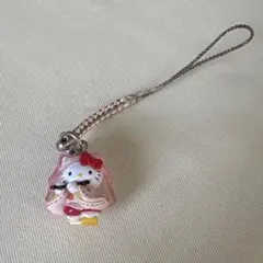 헬로 키티 현지 스트랩 교토 한정 우시와카마루 요시카네 뿌리 첨부