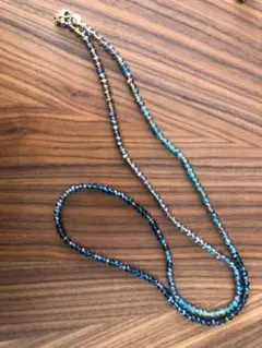 アネモネ　ビーズグラデーション　ネックレス