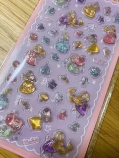 て*ふ様 Disneyシール　プリンセス　ぷくぷくシール　立体　3D