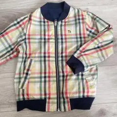 アーノルドパーマー、チェック柄ジップアップジャケット、115、男の子も、女の子も