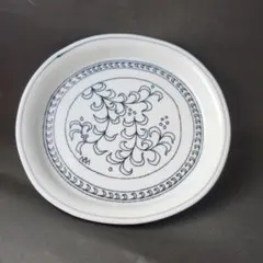 m114 綿貫宏介 絵皿 無汸庵 青い線画の皿 6枚セット m114 綿貫宏介 絵皿 無汸庵 青い線画の皿 6枚セット