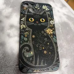 黒猫デザイン iPhone14プラス 用ソフトケース