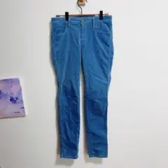 Lee リー スキニーパンツ 青 コーデュロイ ストレッチ素材　Ｓ
