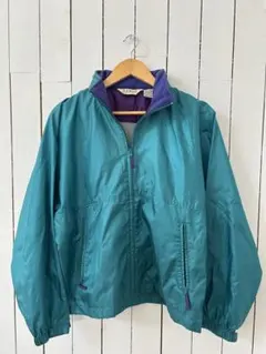 L.L.Bean ナイロンジャケット ターコイズ/パープル