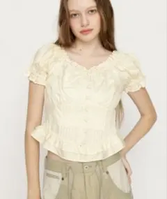 SLY FRILL LACE ZIP UP トップス - メルカリ