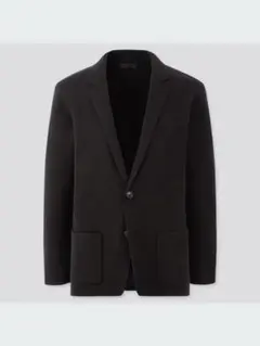 ストレッチミラノリブジャケット M 黒