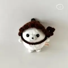 ①ちいさなぬいぐるみの秋の味覚ボンネット　ミニビーンズ　ハンドメイド