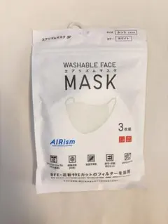 エアリズムマスク 3枚組 ふつう Lサイズ ホワイト