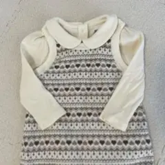 baby GAP ハート柄ロンパース 6-12ヶ月