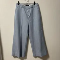 BANANA REPUBLIC BLAKE CROP ワイドパンツ2 ブルー