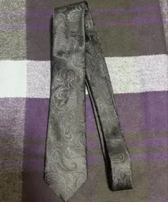 柄ネクタイ ブラック 黒