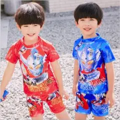 ウルトラマン 水着短袖上下セット(上、下、帽子)サイズ・在庫確認コメント必要