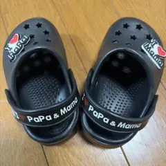 I Love Papa & Mama ベビーサンダル ブラック