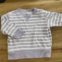 無印良品ストライプ柄 トレーナー 90サイズ