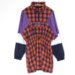 onespo チェック×ナイロン ワンピース　齋藤飛鳥着用　y2kデザインのサムネイル