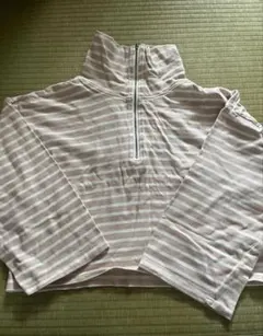 OLIVE des OLIVE ハーフジップ ボーダーカットソー