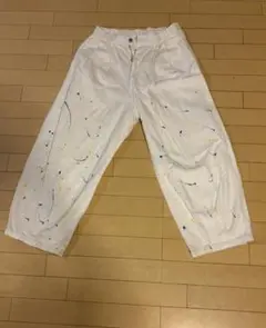 MARENGO ホワイト ペインターパンツ