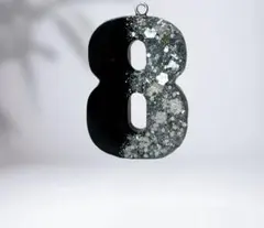 レジンキーホルダー　ハンドメイド　オーダーメイド　チャーム　8キーホルダー