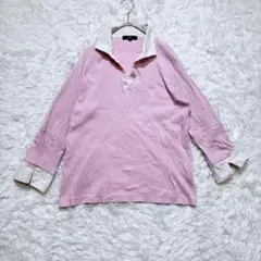 ニットポロシャツ