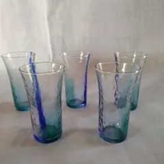 ガラス製コップ５個セット