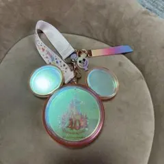 ディズニー スーベニア スナックケース 40周年 ミッキー ピンク　オーロラ