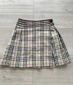 BURBERRY ノバチェック プリーツスカート ミニスカート - メルカリ