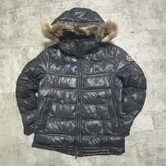 美品 BURBERRY BLACK LABEL ダウンジャケット 光沢 ファー - メルカリ