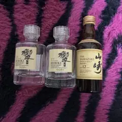 響17年＆山崎12年 50mlミニボトルセット - メルカリ