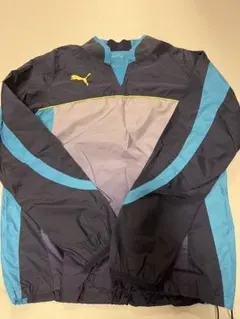 Puma ウィンドブレーカー M ネイビー/ライトブルー