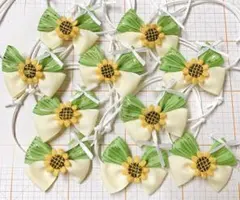 トリミングチョーカーひまわり(チェック)10本 - メルカリ