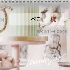 ぺこ様 ご専用ページです♡ྀི
